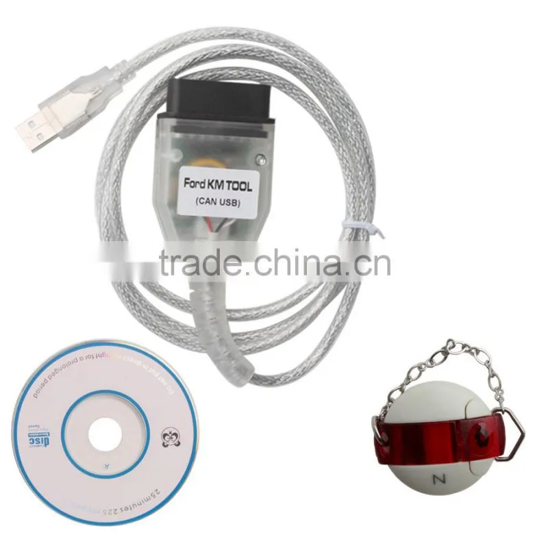 Hot Auto Diagnostic OBD2 Scanner Tool for Ford KM Tool CAN BUS With Outcode/ Incode Calculator