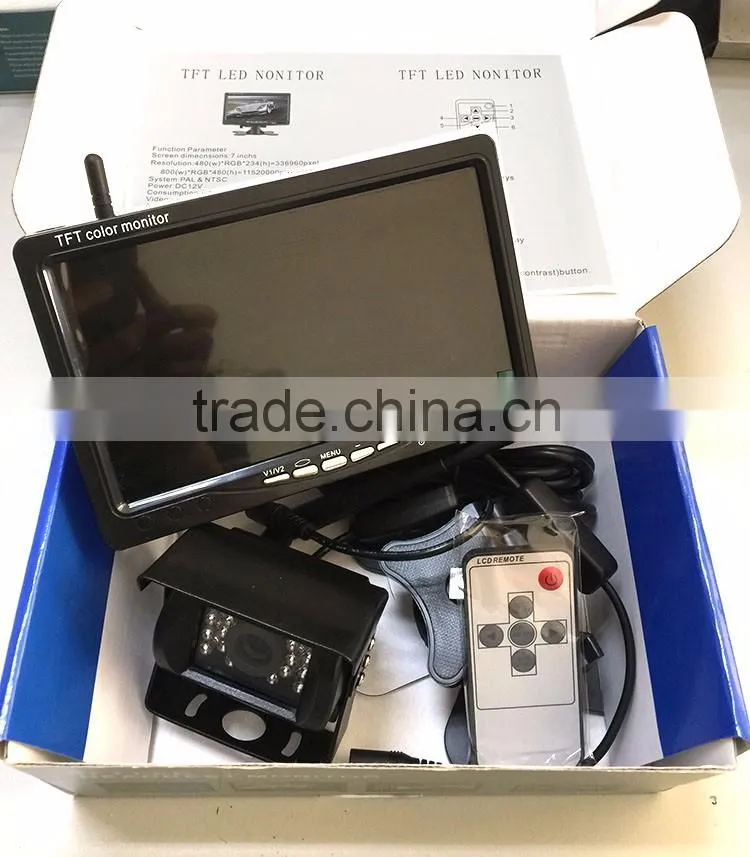 wireless truck monitor car backup camera system for gantry cranes, straddle carriers and ship-to-shore cranes safety vision