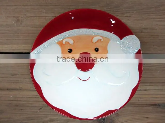 Hot selling Ceramic christmas santa mug emboss