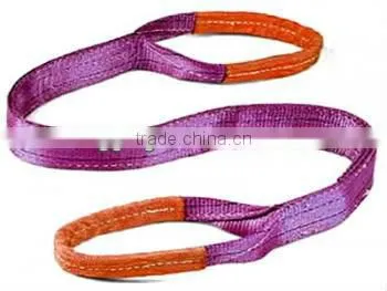 Double ployester eye and eye webbing sling class 7