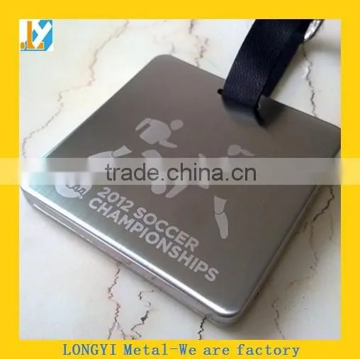 custom wholesale metal luggage tags with leather