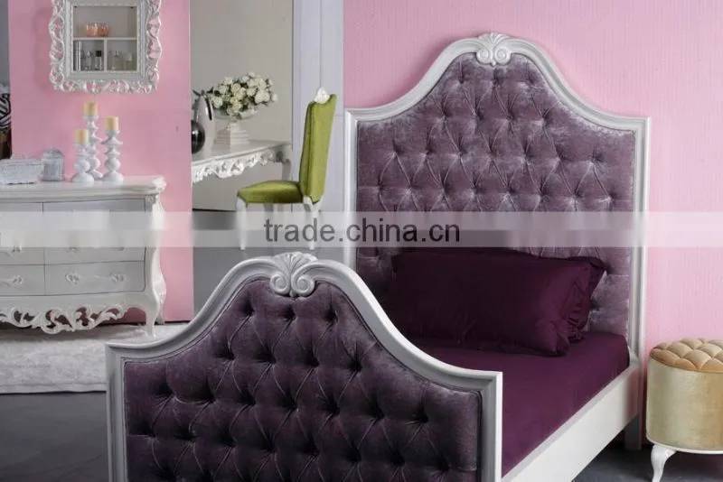 Neo-classical solid wood bedroom set European Furniture Bed Bedside table Wardrobe Dressing table Bench Royal Chair Commode