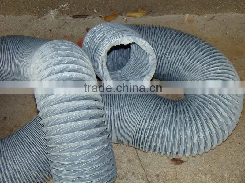 Soft PVC steel wire reinforced flexible duct
