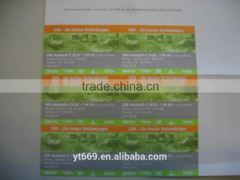 anti-fake bus ticket