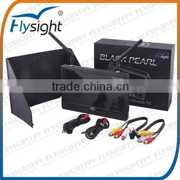 C108 7 inch UAV Drone Photography Professional FPV Monitor with HDMI Input and Foldable Sunshade Flysight Black Pearl Monitor