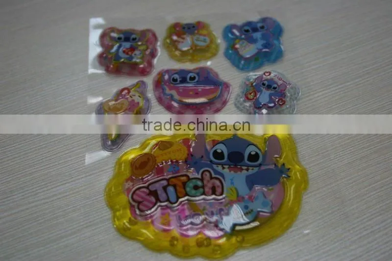 2015 new product 3D embossing shaking stickers