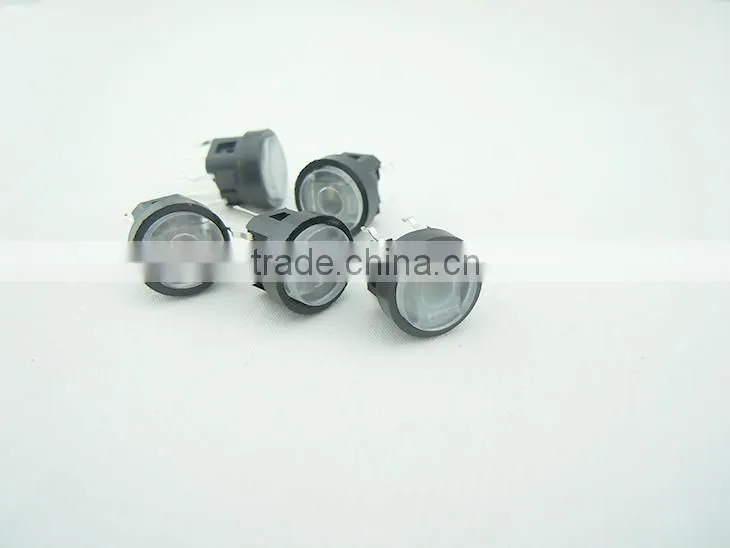 TSL06121-1020 illuminated tact switch with round cap and bracket