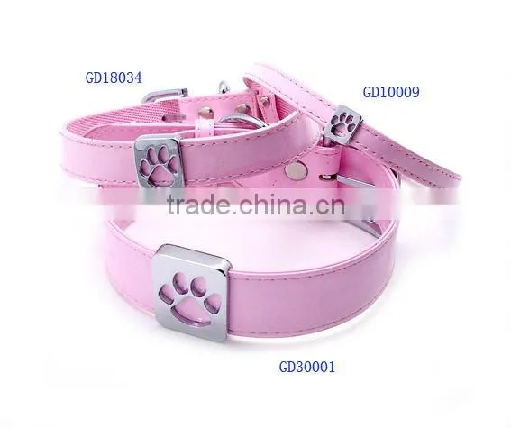 Spiked leather pet collar