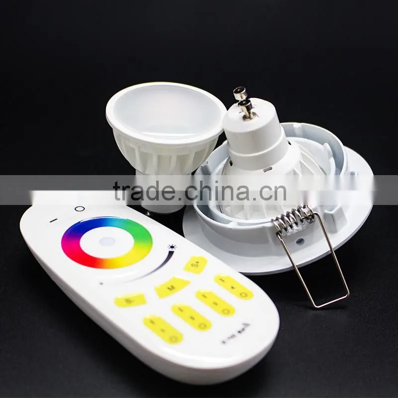 Hot sale AC110-240V 2.4G wireless WIFI GU10/MR16 rgbw led Spotlight