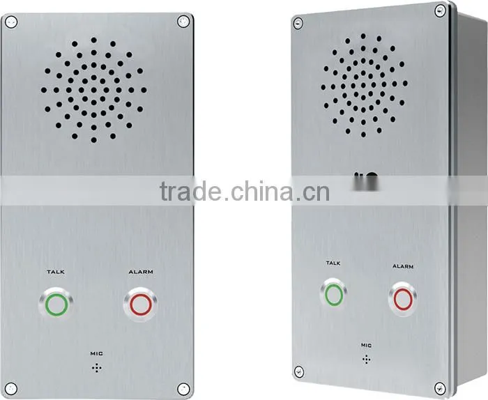 Luxury POE Power Supply Two-button Alarm 2 wire intercom