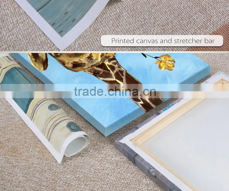Animal oil painting on canvas,deer wall painting on canvas