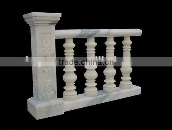 Marble stone balcony balustrade with good quality