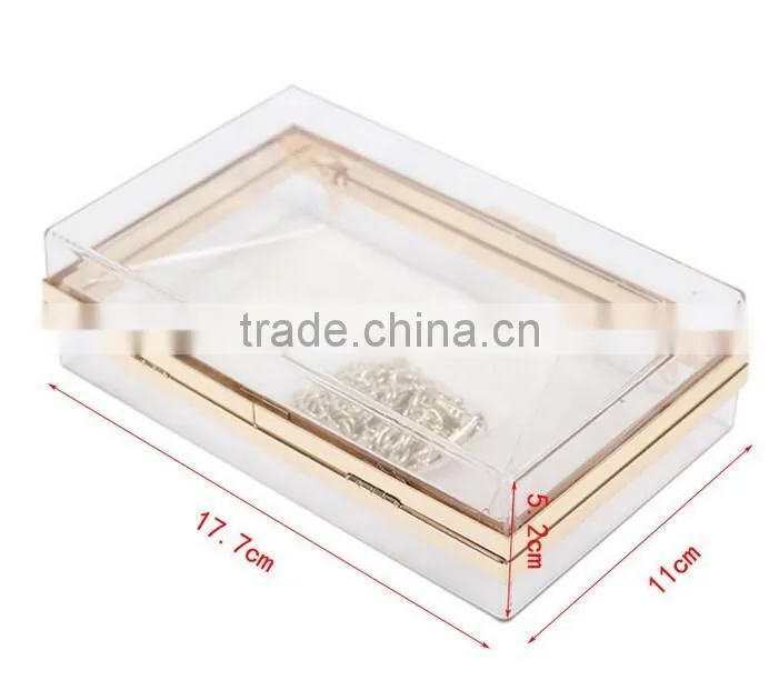 Fashion design ladies party evening acrylic clutch bag