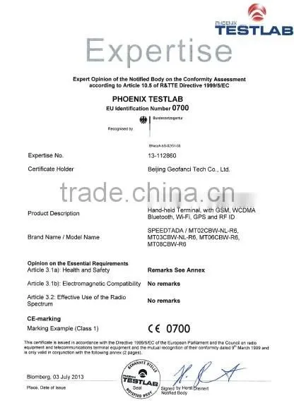 Manufacture Wireless PDA hand held scanner for 1d or 2d bar code