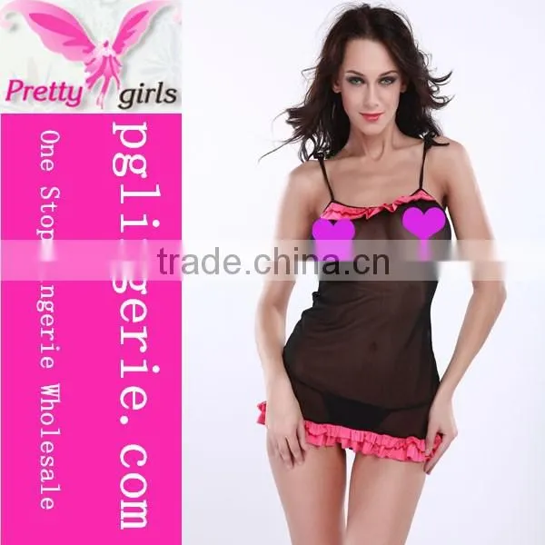 sheer white sexy baby doll dresses for women