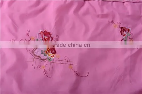 polyester bedding sets with embroidery & various color to select