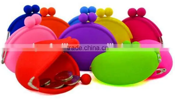 Promotion Gift Custom Logo Colorful Silicone Coin Purse Silicone Rubber Change Purse