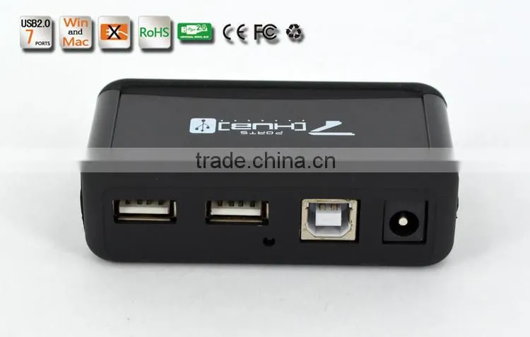 Portable usb2.0 7 por hub, 480MBPS 7 port usb 2.0 hub from usb por hub suppliers, good for gifts