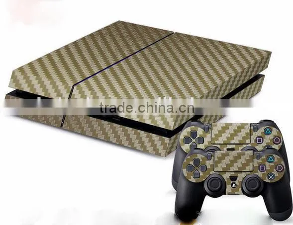 carbon fiber skin sticker for video games ps4 console and controller