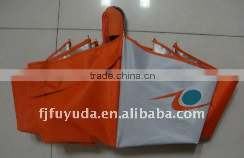 3 folding aluminum advertising umbrella