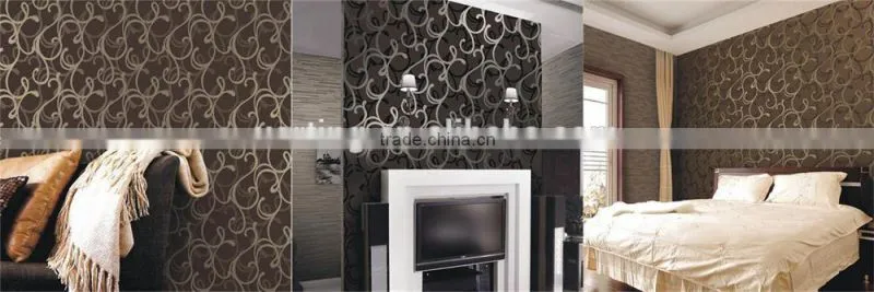 pvc wallcovering, wallpaper/wall paper modern for home walls