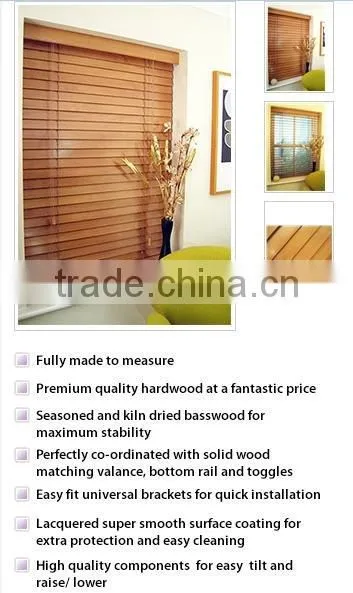 wooden venetian blinds slat(1",1.5",2")