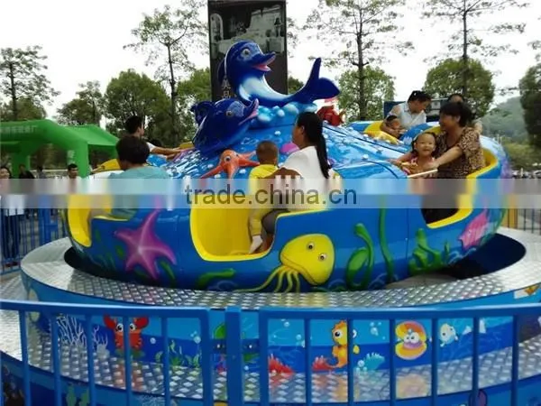 Outdoor fun rides cheap carnival game ride sea disc turntable ride for sale