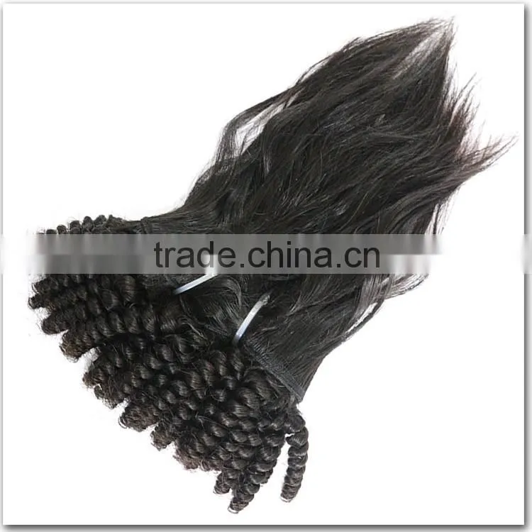 One donor unprocessed 100% virgin brazilian human hair, top kinly curly human hair braid in bundles