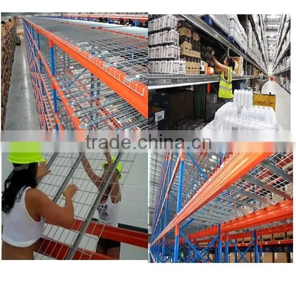 galvanized steel pallet rack wire mesh decking