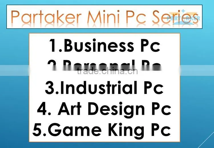 Partaker Fanless Mini Computer Processor I5 5200u types of computer in hospital
