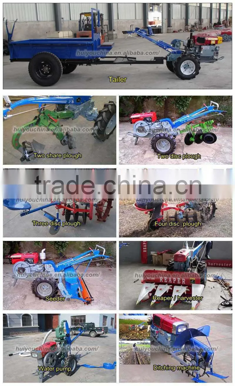 12hp Power Tiller, Hand Tractor, Walking Tractor with Rotary Cultivator
