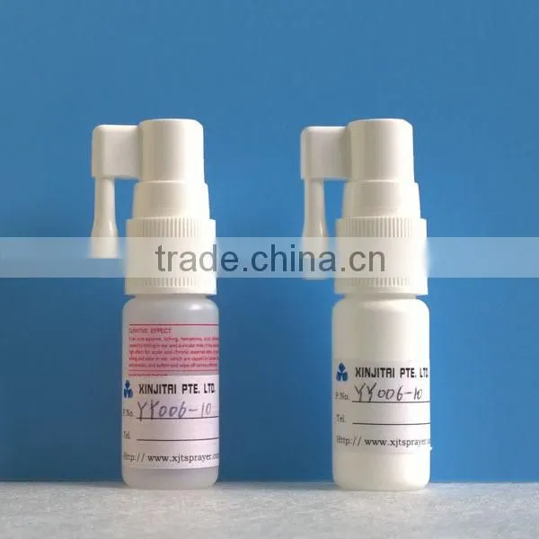 10ml HDPE Pharmaceutical Oral Spray Bottle with Long Rod Nozzle