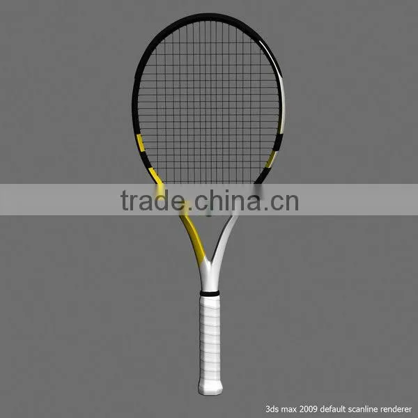 Tennis Racquet 27-inch with 58 to 63lbs String Tension, Made of Graphite