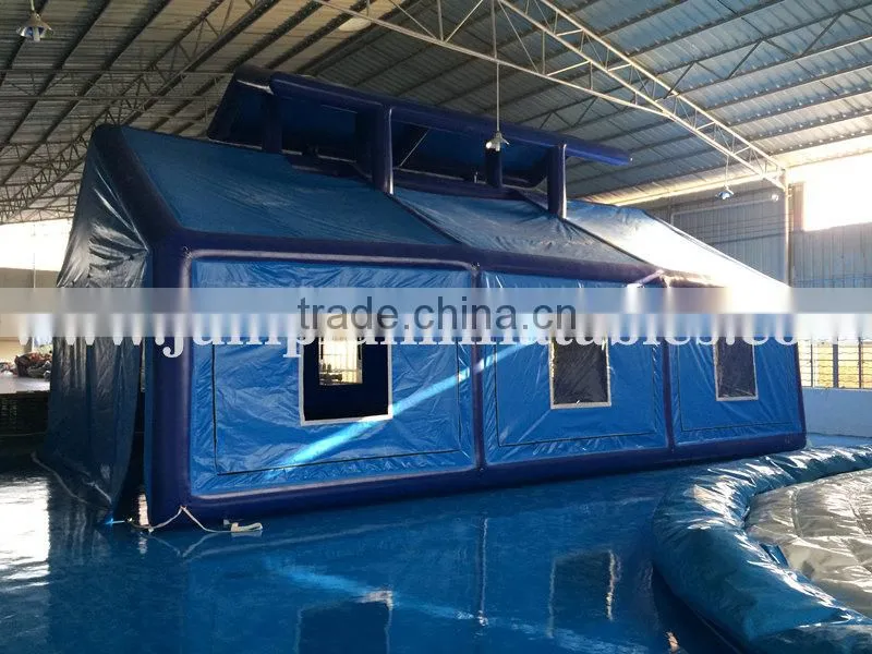 6mL Inflatable Half Transparent Tent,Inflatable trade show bubble tent sale