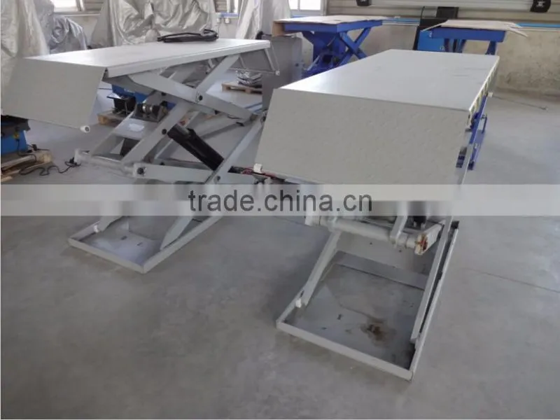 electric car lift , extended scissor car lift platform ,3T,lifting platform,Double hydraulic cylinder lift with CE approved