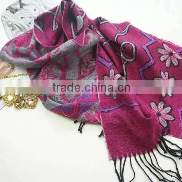 Fall 2013 women crochet paisley pashmina scarf