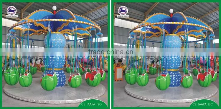 Children playing rides fruit flying chair for sale