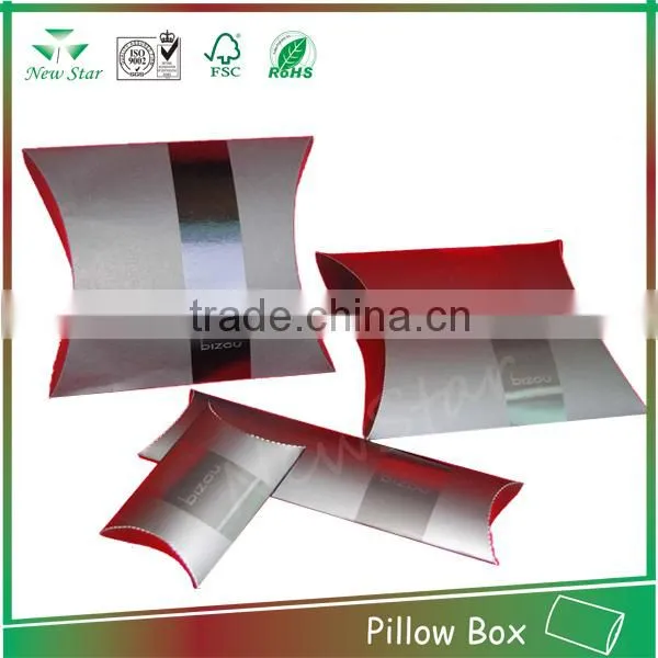 folding paper packaging pillow box spot uv printing