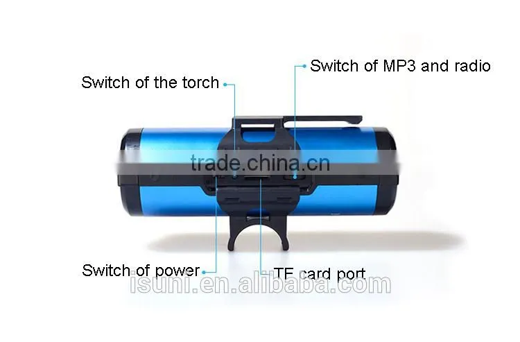 Free pack box external 5000mah mini bluetooth speaker with power bank with LED torch