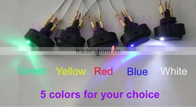 New style,12VDC,,50pcs/lot ASW-20D, 5 colors car reverse switch