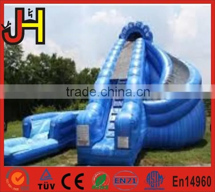 OEM Factory Custom Outdoor Inflatable Water Slide With A Small Pool For Kids