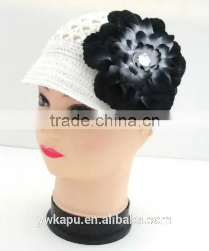 Multi colors crochet hat,newsboy beret hat