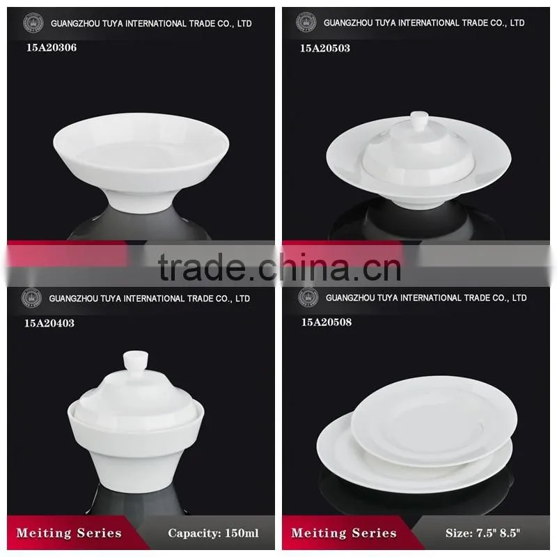 Beautiful high white wholesale ceramic dinner sets