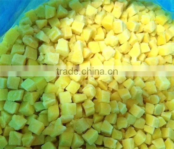 High quality frozen peach cube price