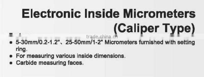 Electronic outside micrometers
