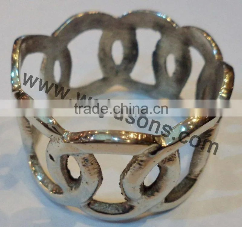Nickel plated napkin ring and Deer shape napkin ring for weddings used
