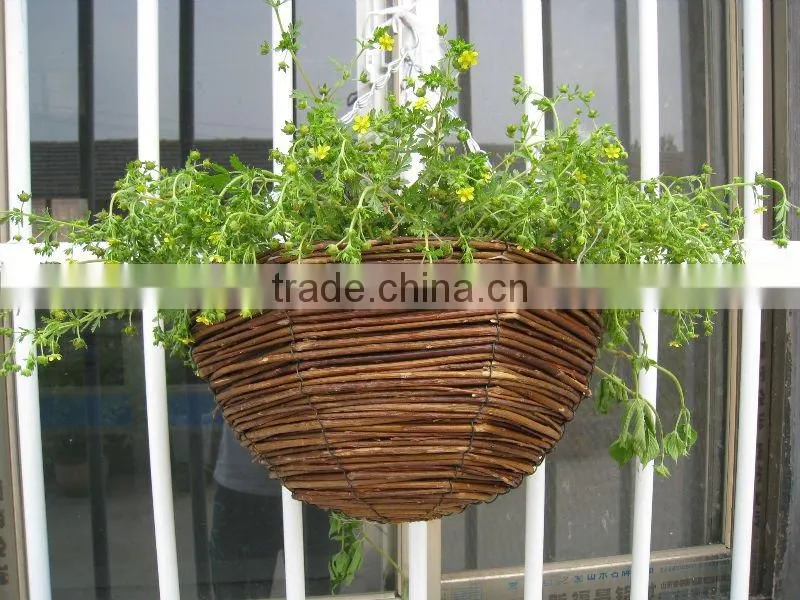 garden willow basket willow hanging basket