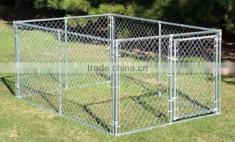 large outdoor hot-dipped galvanized chain link dog kennel