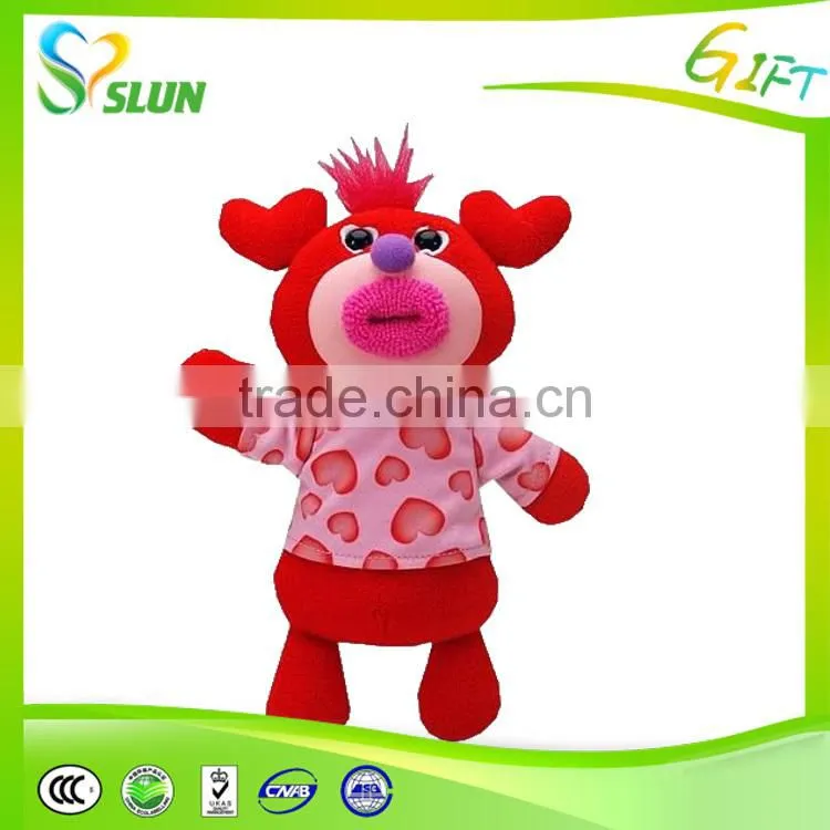 Most popular naughty bear plush toy china soft Valentine's Day animal plush toy for girl friend