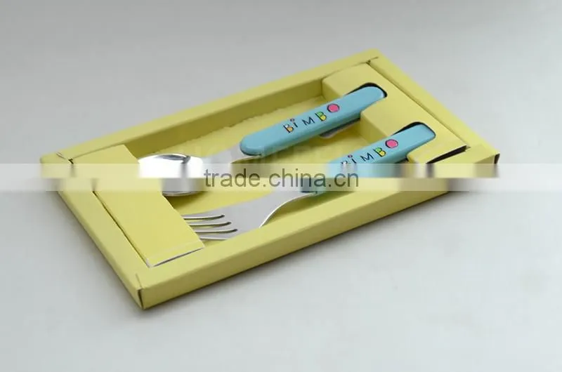 new products plastic handle flatware baby sets